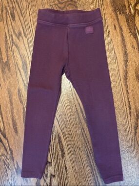 Zara Plum Ribbed Leggings